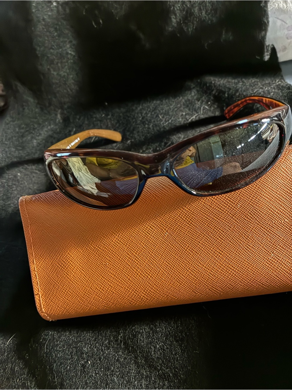 Maui Jim Brown Tortoiseshell Wrap Sunglasses